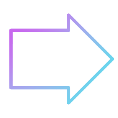 Arrow Right, Animated Icon, Gradient