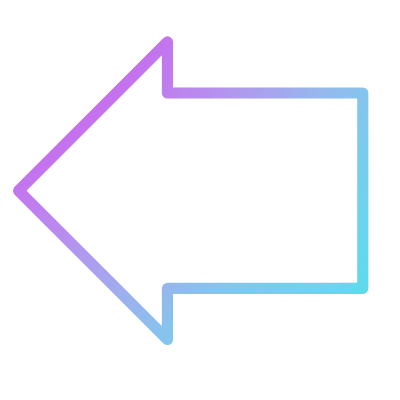 Arrow Left, Animated Icon, Gradient