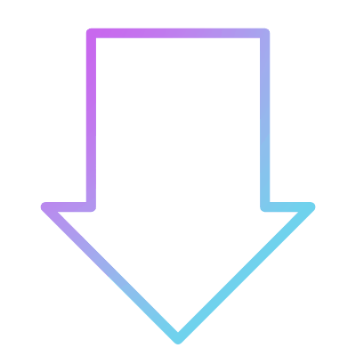 Arrow Down, Animated Icon, Gradient