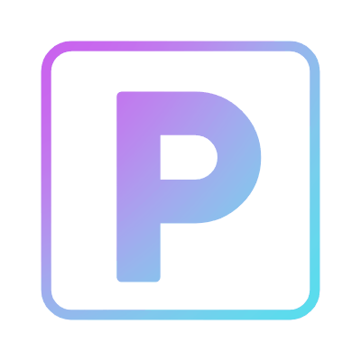 Parking, Animated Icon, Gradient