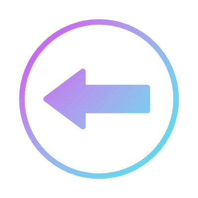 Turn Left, Animated Icon, Gradient