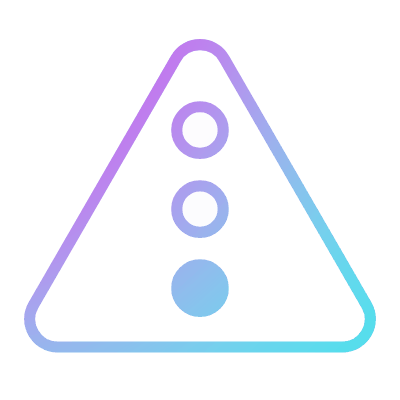 Traffic Lights, Animated Icon, Gradient