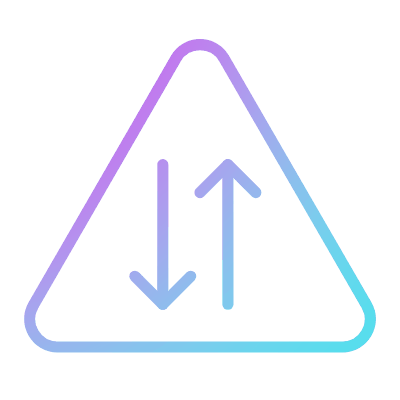 Two Way Traffic, Animated Icon, Gradient