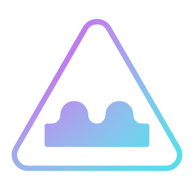 Uneven Road, Animated Icon, Gradient