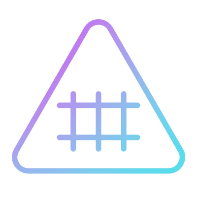 Railroad Crossing, Animated Icon, Gradient