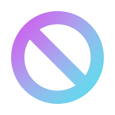 No Parking, Animated Icon, Gradient