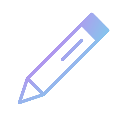 Pencil, Animated Icon, Gradient