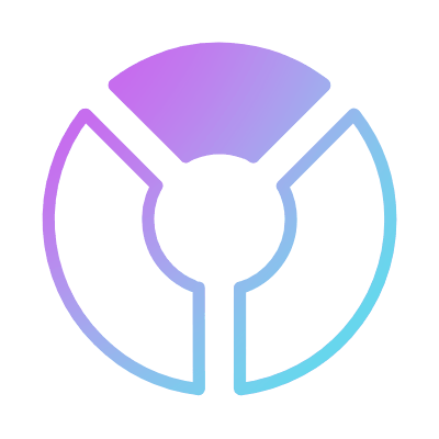 Donut Chart Detached, Animated Icon, Gradient