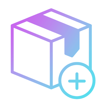 Box Plus, Animated Icon, Gradient