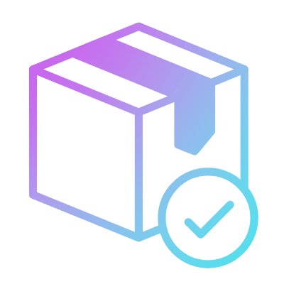 Box Check, Animated Icon, Gradient