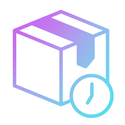 Box Time, Animated Icon, Gradient