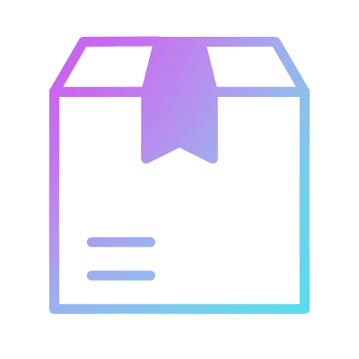 Box Front, Animated Icon, Gradient