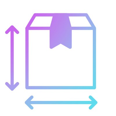 Box Front Size, Animated Icon, Gradient