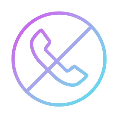 Phone Ban, Animated Icon, Gradient