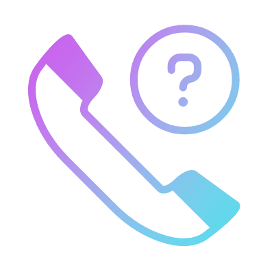 Phone Question, Animated Icon, Gradient