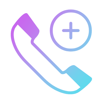 Phone Plus, Animated Icon, Gradient
