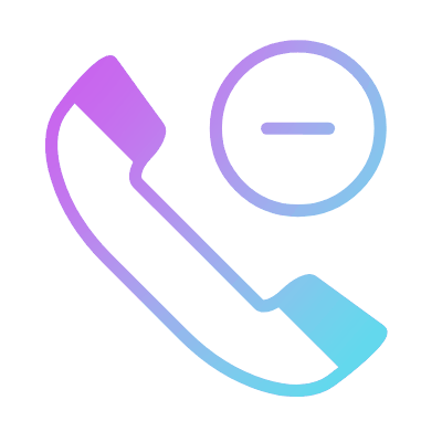 Phone Minus, Animated Icon, Gradient