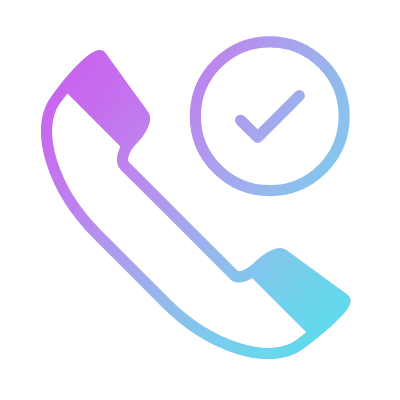 Phone Check, Animated Icon, Gradient