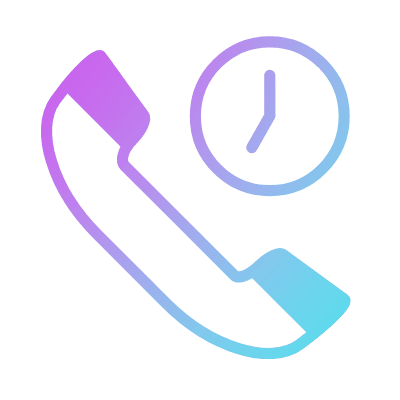 Phone Time, Animated Icon, Gradient