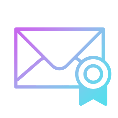 Mail Badge, Animated Icon, Gradient