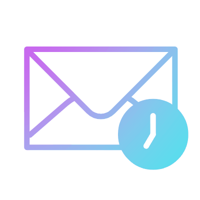 Mail Time, Animated Icon, Gradient