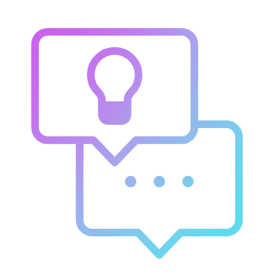 Messages Bulb, Animated Icon, Gradient