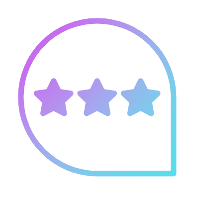 Chat Stars, Animated Icon, Gradient