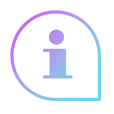 Chat Info, Animated Icon, Gradient