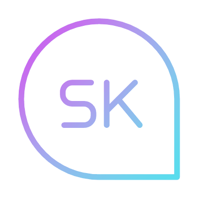 Chat Slovak, Animated Icon, Gradient