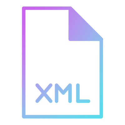 File XML, Animated Icon, Gradient