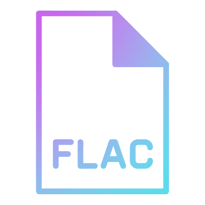 File FLAC, Animated Icon, Gradient