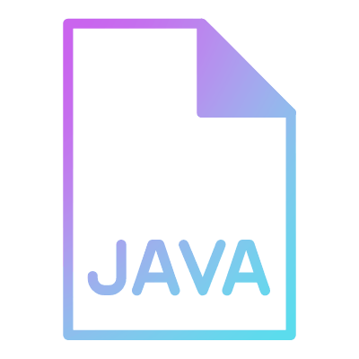 File JAVA, Animated Icon, Gradient