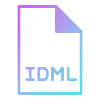 File IDML, Animated Icon, Gradient