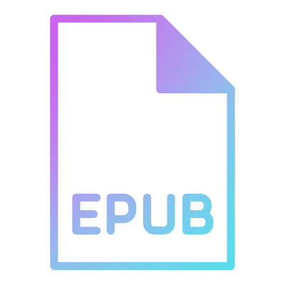 File EPUB, Animated Icon, Gradient