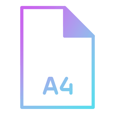 File A4, Animated Icon, Gradient