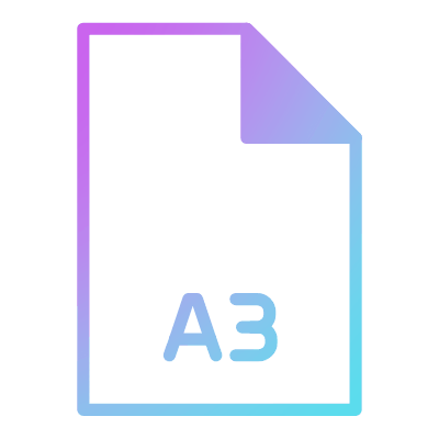 File A3, Animated Icon, Gradient