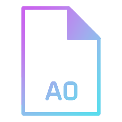 File A0, Animated Icon, Gradient