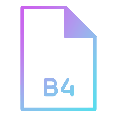File B4, Animated Icon, Gradient