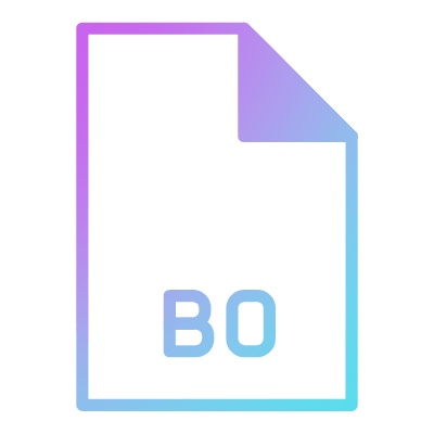 File B0, Animated Icon, Gradient