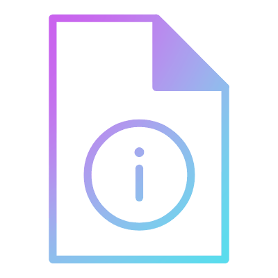 File Info, Animated Icon, Gradient