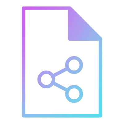 File Share, Animated Icon, Gradient