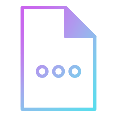 File Dots, Animated Icon, Gradient