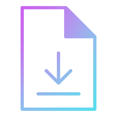 File Download Alt, Animated Icon, Gradient
