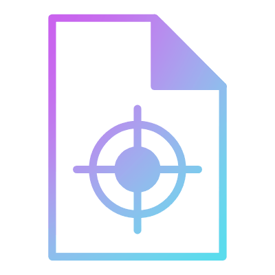 File Printing Test, Animated Icon, Gradient