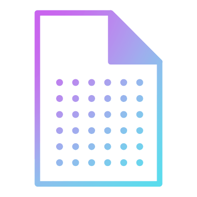 File Dotted, Animated Icon, Gradient