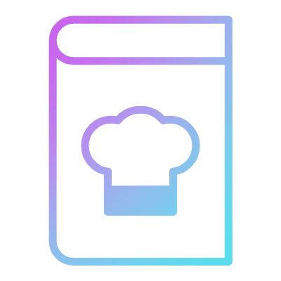 Cook Book, Animated Icon, Gradient