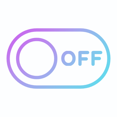 Toggle On Off, Animated Icon, Gradient