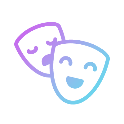 Drama, Animated Icon, Gradient