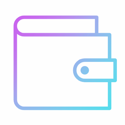 Wallet, Animated Icon, Gradient