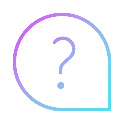 Chat Question, Animated Icon, Gradient